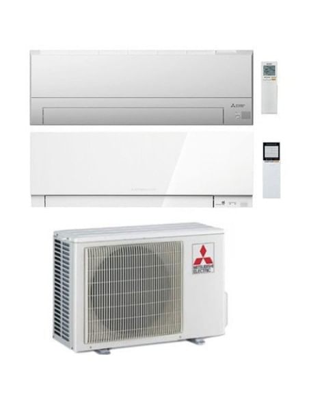 Climatizzatore Condizionatore Mitsubishi MSZ-BT + Kirigamine Zen Wifi Bianco Dual Split Inverter 9000 + 15000 BTU con U.E. MX...
