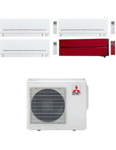 Climatizzatore Condizionatore Mitsubishi MSZ-AP + Kirigamine Style Wifi R32 Quadri Split Inverter 7000 + 7000 + 7000 + 12000 ... 2