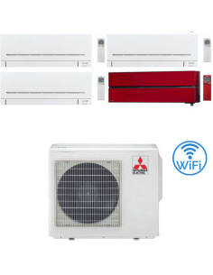 Climatizzatore Condizionatore Mitsubishi MSZ-AP + Kirigamine Style Wifi R32 Quadri Split Inverter 7000 + 7000 + 7000 + 12000 ...