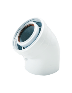 Curva coassiale Ferrari Ø 60/100 MF - ALLUMINIO - Climaway