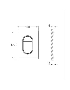 Piastra Bianco Arena Cosmopolitan S Grohe per cassetta incasso - 37624SH0 - Climaway 2