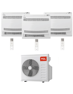 Climatizzatore Condizionatore TCL Console Pavimento Wi-Fi R32 Trial Split Inverter 9000 + 9000 + 9000 BTU con U.E. MT2730 NOV... 2