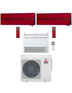 Climatizzatore Condizionatore Mitsubishi Kirigamine Style Rosso MSZ-LN + Pavimento Serie M MFZ-KT Trial Split Inverter 9000 +...