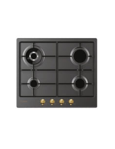 Piano cottura Candy collezione Classic a Gas 4 zone colore Anthracite Acciaio Inox CHW6BR4WGTGH ***VEDI DESCRIZIONE*** - Clim...