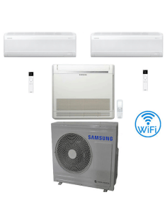 Climatizzatore Condizionatore Samsung Windfree Avant S2 Wifi + Console R32 Trial Split Inverter 9000 + 9000 + 12000 BTU con U...