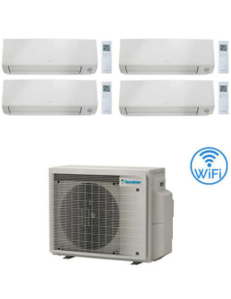 Climatizzatore GARANZIA ITALIA Daikin Perfera All Seasons Wifi Quadri Split Inverter 9000 + 12000 + 12000 + 18000 BTU con U.E...
