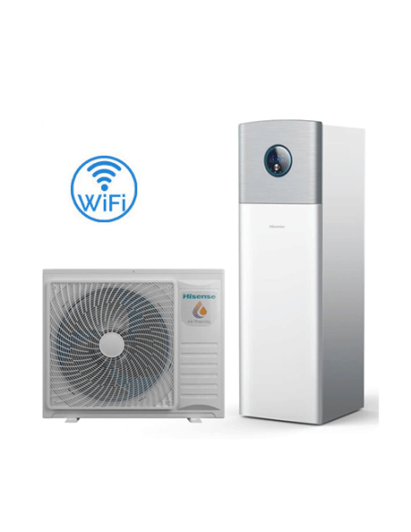 Pompa di calore Hisense R32 8,9 kW HI-THERMA INTEGRA con accumulo ACS integrato da 230L con unità esterna AHW-060HCDS1 e unit...