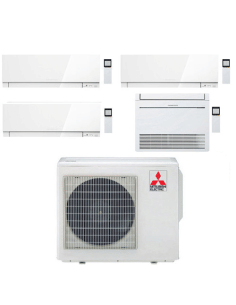 Climatizzatore Condizionatore Mitsubishi Kirigamine Zen Wifi Bianco + Console Quadri Split Inverter 9000 + 9000 + 9000 + 9000... 2