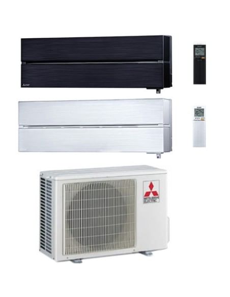 Climatizzatore Condizionatore Mitsubishi Kirigamine Style Wifi R32 Nero + Bianco Perla Dual Split Inverter 12000 + 12000 BTU ...