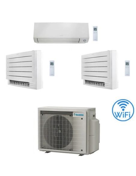 Climatizzatore GARANZIA ITALIA Daikin Perfera All Seasons + Console Wifi Trial Split Inverter 9000 + 9000 + 12000 BTU con U.E...