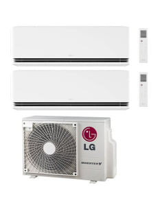 Climatizzatore Condizionatore LG Dualcool Premium R32 Wifi Dual Split Dual Inverter 12000 + 12000 BTU con U.E. MU3R21 NOVITÁ ... 2