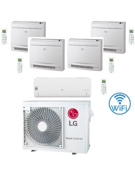 Climatizzatore Condizionatore LG Libero Smart + Console WIFI R32 Penta Split Standard Inverter 7000 + 9000 + 9000 + 9000 + 90...