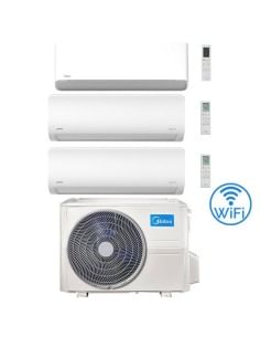 Climatizzatore Condizionatore Midea Breezeless-E + Xtreme WiFi R32 Trial Split 9000 + 9000 + 18000 BTU con U.E. M4OE-28HFN8-Q...