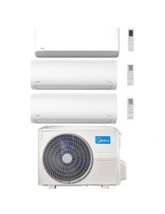 Climatizzatore Condizionatore Midea Breezeless-E + Xtreme WiFi R32 Trial Split 9000 + 9000 + 18000 BTU con U.E. M4OE-28HFN8-Q... 2