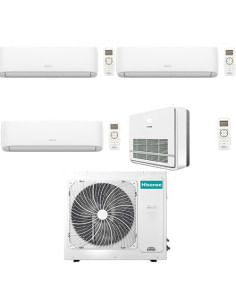 Climatizzatore Condizionatore Hisense Hi Comfort WiFi + Console R32 Quadri Split Inverter 9000 + 9000 + 9000 + 12000 BTU con ...