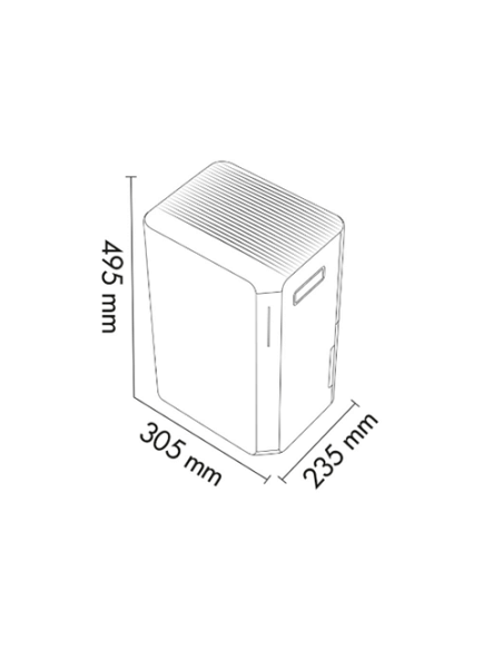 Deumidificatore Argo Dry Pury EVO Wi-Fi 17 Litri consigliabile per ambienti di 20 m2 - Climaway