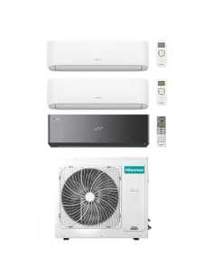 Climatizzatore Condizionatore Hisense Hi Comfort + Energy Pro X Black Wifi R32 Trial Split Inverter 9000 + 9000 + 12000 BTU c... 2