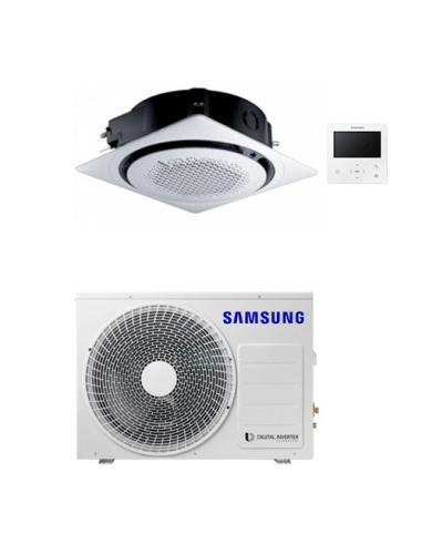 Climatizzatore Condizionatore Inverter Monosplit R32 Samsung Cassetta 360° 24000 BTU AC071RNNDKG/EU Classe A++/A+ CON PANNELL...