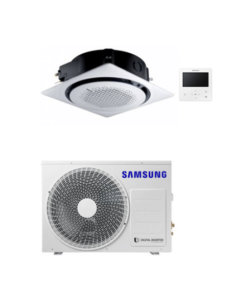 Climatizzatore Condizionatore Inverter Monosplit R32 Samsung Cassetta 360° 24000 BTU AC071RNNDKG/EU Classe A++/A+ CON PANNELL...