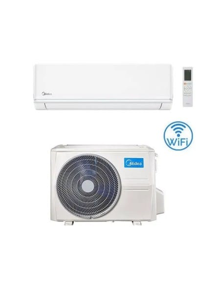 Climatizzatore Condizionatore Midea Evolution R32 WiFi 24000 BTU MSAGXDU-24HRFN8 con esterna Mission Pro INVERTER Classe A++/...