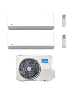 Climatizzatore Condizionatore Midea Breezeless-E Wifi R32 Dual Split 9000 + 9000 BTU con U.E. M2OE-18HFN8-Q INVERTER Classe A... 2
