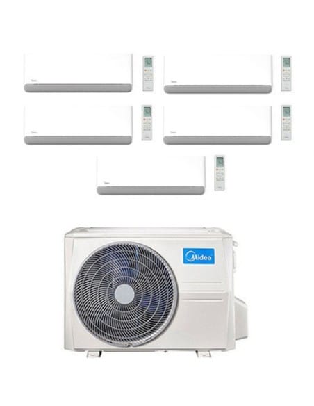 Climatizzatore Condizionatore Midea Breezeless R32 Penta Split 9000 + 9000 + 9000 + 12000 + 12000 BTU con U.E. M5OE-42HFN8-Q ...