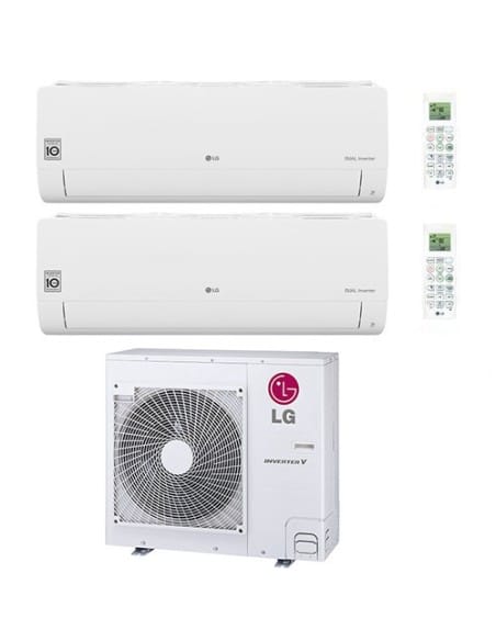 Climatizzatore Condizionatore LG Libero Smart R32 Wifi Dual Split Dual Inverter 12000 + 12000 BTU con U.E. MU4R25 NOVITÁ Clas...