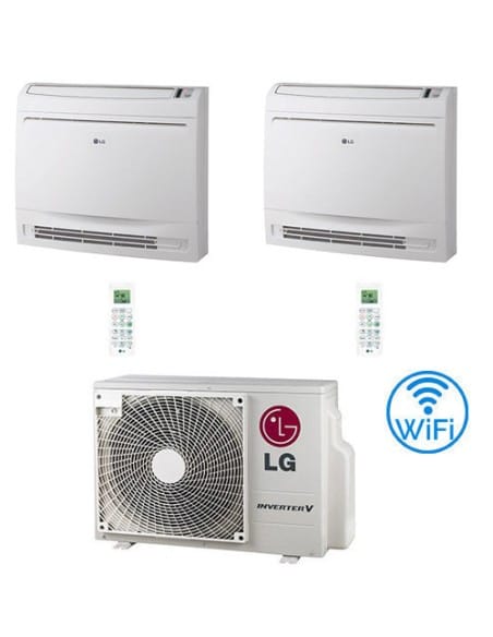 Climatizzatore Condizionatore LG Console WiFi R32 Dual Split Standard Inverter 9000 + 9000 BTU con U.E. MU2R15 NOVITÁ Classe ...