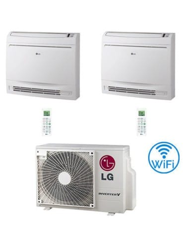 Climatizzatore Condizionatore LG Console WiFi R32 Dual Split Standard Inverter 9000 + 12000 BTU con U.E. MU2R15 NOVITÁ Classe...