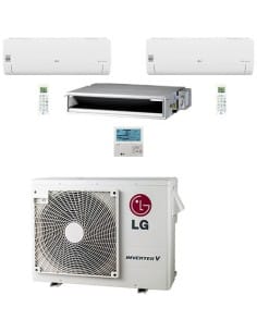Climatizzatore Condizionatore LG Canalizzabile + Split R32 Trial Split Inverter 9000 + 9000 + 12000 BTU con U.E. MU3R21 NOVIT... 2