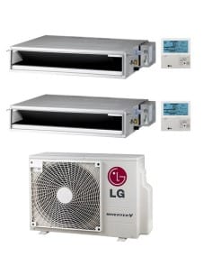 Climatizzatore Condizionatore LG Canalizzabile R32 Dual Split Inverter 9000 + 12000 BTU con U.E. MU2R15 NOVITÁ Classe A+++/A+... 2