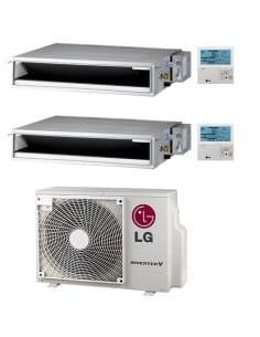 Climatizzatore Condizionatore LG Canalizzabile R32 Dual Split Inverter 12000 + 24000 BTU con U.E. MU4R27 NOVITÁ Classe A++/A+... 2