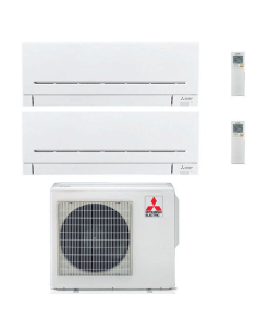 Climatizzatore Condizionatore Mitsubishi MSZ-AP Wifi R32 Dual Split Inverter 12000 + 18000 BTU con U.E. MXZ-4F80VF Classe A++... 2