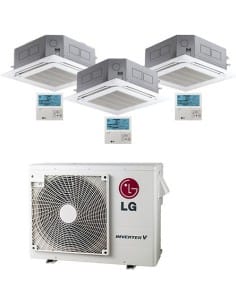 Climatizzatore Condizionatore LG Cassetta 4 vie R32 Trial Split Inverter 9000 + 9000 + 9000 BTU con U.E. MU4R27 NOVITÁ Classe... 2