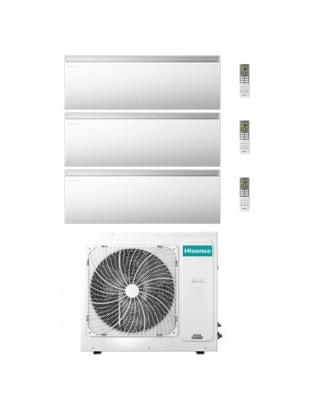 Climatizzatore Condizionatore Hisense Air Master Wifi R32 Trial Split Inverter 9000 + 9000 + 9000 BTU con U.E. 3AMW52U4RJC Cl...