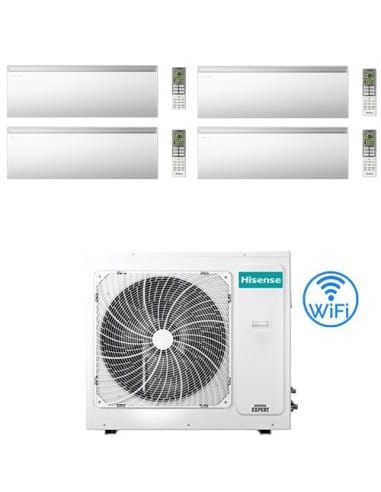 Climatizzatore Condizionatore Hisense Air Master Wifi R32 Quadri Split Inverter 9000 + 9000 + 9000 + 12000 BTU con U.E. 5AMW1...