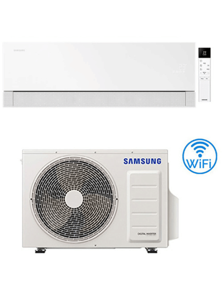Climatizzatore Condizionatore Samsung WINDFREE PREMIÈRE Essential White Wifi 24000 BTU AR70H24C1AWNEU INVERTER classe A++/A+ ...