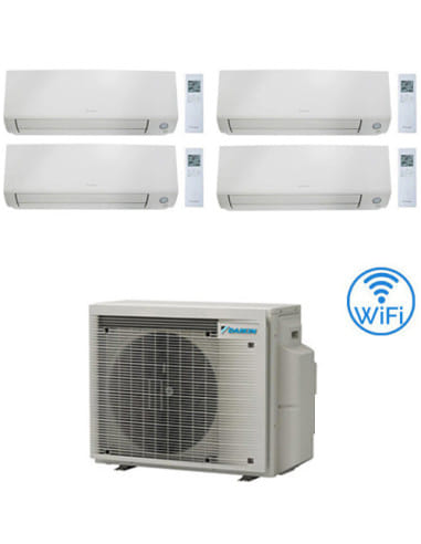 Climatizzatore GARANZIA ITALIA Daikin Perfera All Seasons Wifi Quadri Split Inverter 7000 + 9000 + 9000 + 12000 BTU con U.E. ...