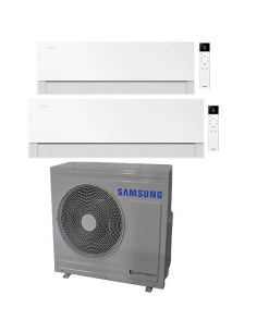 Climatizzatore Condizionatore Samsung WINDFREE PREMIÈRE Essential White Wifi Dual Split R32 Inverter 9000 + 18000 BTU con U.E... 2