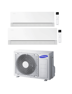 Climatizzatore Condizionatore Samsung WINDFREE PREMIÈRE Essential White Wifi Dual Split R32 Inverter 12000 + 18000 BTU con U.... 2