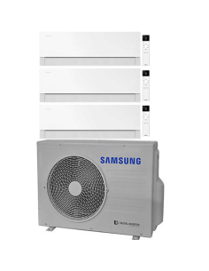 Climatizzatore Condizionatore Samsung WINDFREE PREMIÈRE Essential White Wifi Trial Split R32 Inverter 7000 + 7000 + 12000 BTU... 2