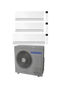 Climatizzatore Condizionatore Samsung WINDFREE PREMIÈRE Essential White Wifi Trial Split R32 Inverter 9000 + 9000 + 18000 BTU... 2