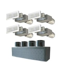 Kit completo per la distribuzione dell'aria 4 vie per climatizzatori canalizzati - Climaway