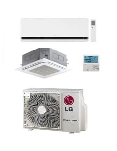 Climatizzatore Condizionatore LG Dualcool Deluxe WiFi + Cassetta 4 vie R32 Dual Split Dual Inverter 9000 + 18000 BTU con U.E....