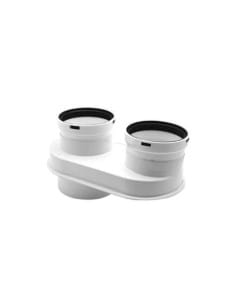 Kit scarico separato in polipropilene Baxi Ø 80/80 aspirazione orientabile cod. 7102689 - Climaway