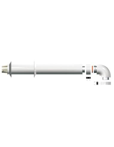 Tubo fumi coassiale orizzontale Ø60/100 per scaldabagno a gas Ariston cod. 3318000 - Climaway