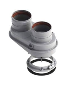 Kit scarico sdoppiato Ø80/80 per scaldabagno Ariston - 3318034 - Climaway