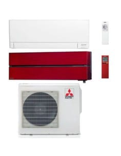 Climatizzatore Condizionatore Mitsubishi MSZ-AY + Kirigamine Style Rosso Wifi R32 Dual Split Inverter 9000 + 12000 BTU con U.... 2