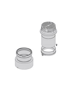 Adattatore scarico fumi Ø80 con presa aria in box 20137527 - Climaway