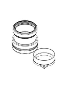 Kit sistema sdoppiato Ø80 per caldaie Beretta/Riello 20129765 - Climaway